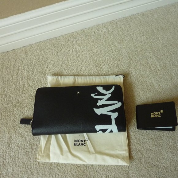 MONT BLANC Sartorial Saffiano Leather Logo Wallet - Picture 3 of 14